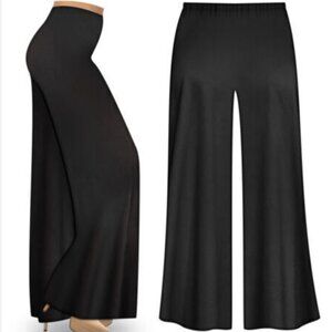 Madewell Caldwell Wide Leg Pull on Pleated Trouser Pants Size 4 Black E4257 *EUC